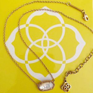 Kendra Scott Rose Gold Mother-of-Pearl Pendant Necklace